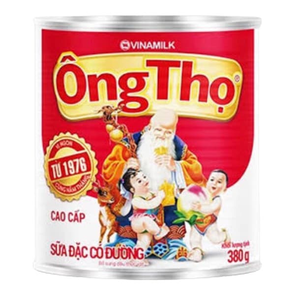 SỮA ĐẶC CÓ ĐƯỜNG ÔNG THỌ ĐỎ VINAMILK HỘP THIẾC 380G